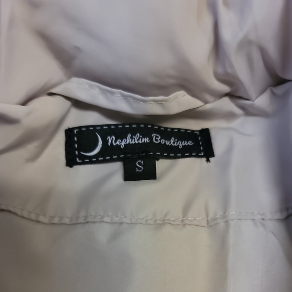 Women's Puffer Beige Jacket various sizes zip - Picture 5 of 10